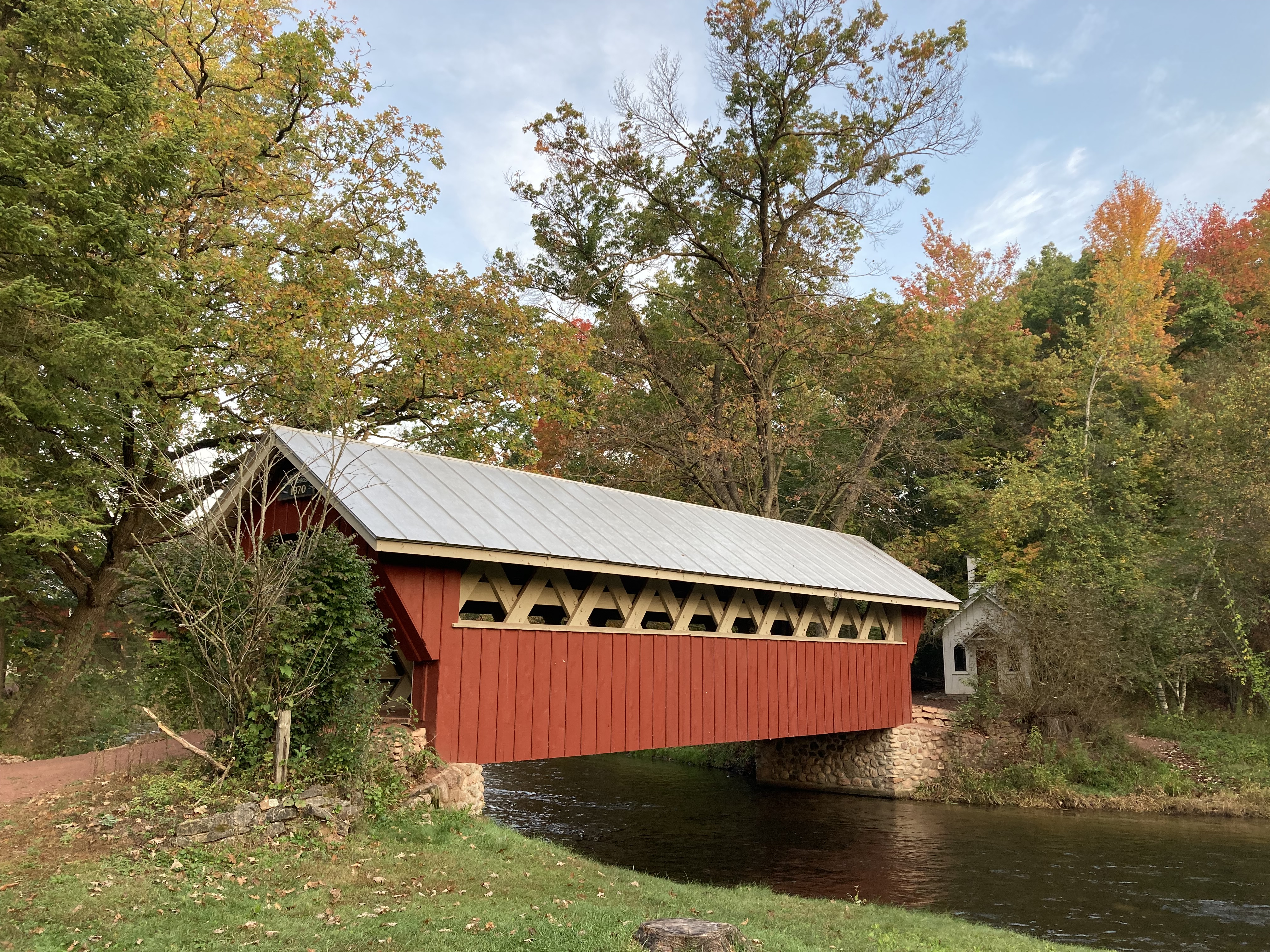 The Covered Bridge at the Red-mill
