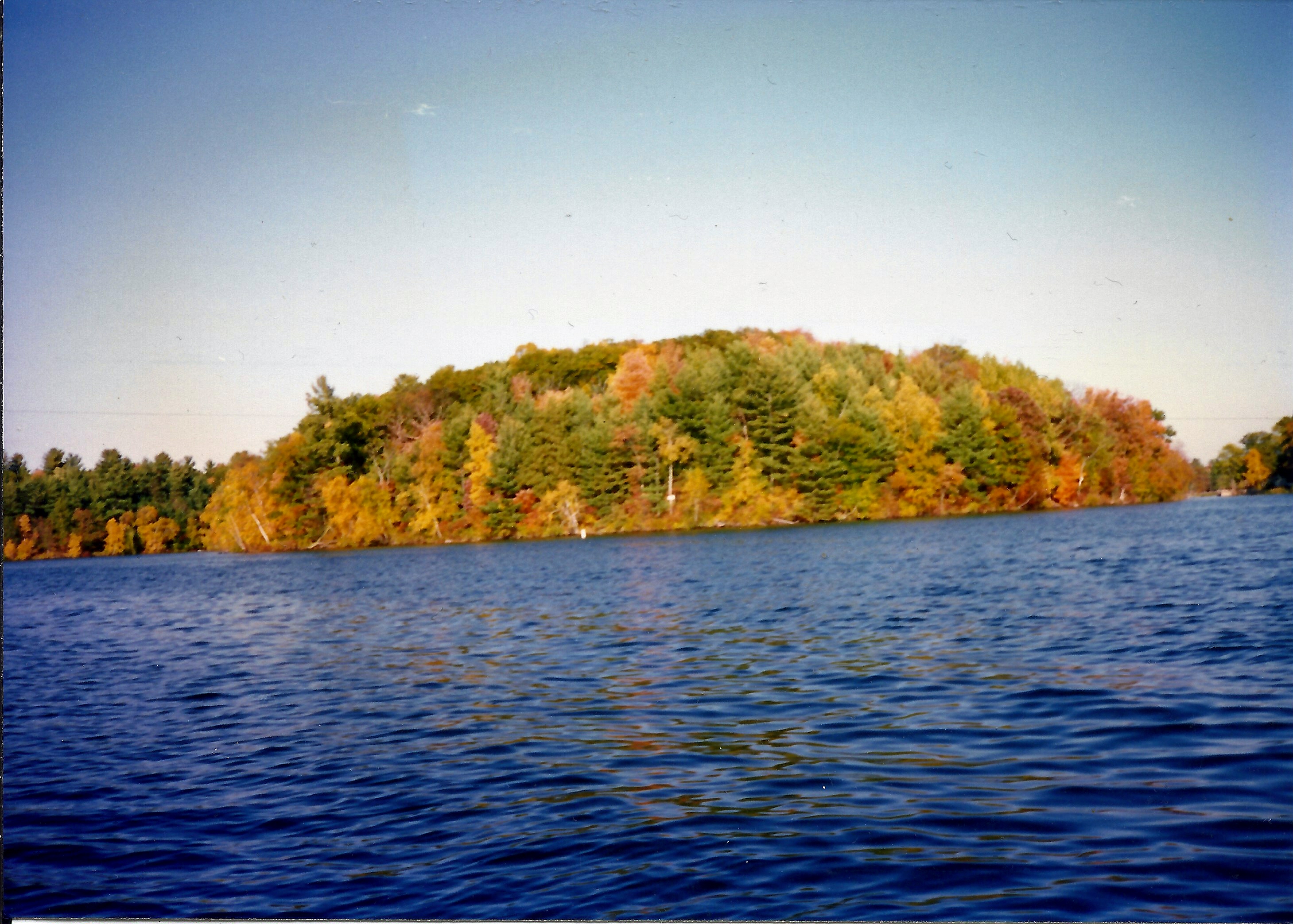 Government Island on Rainbow Lake on The Chain O' Lakes