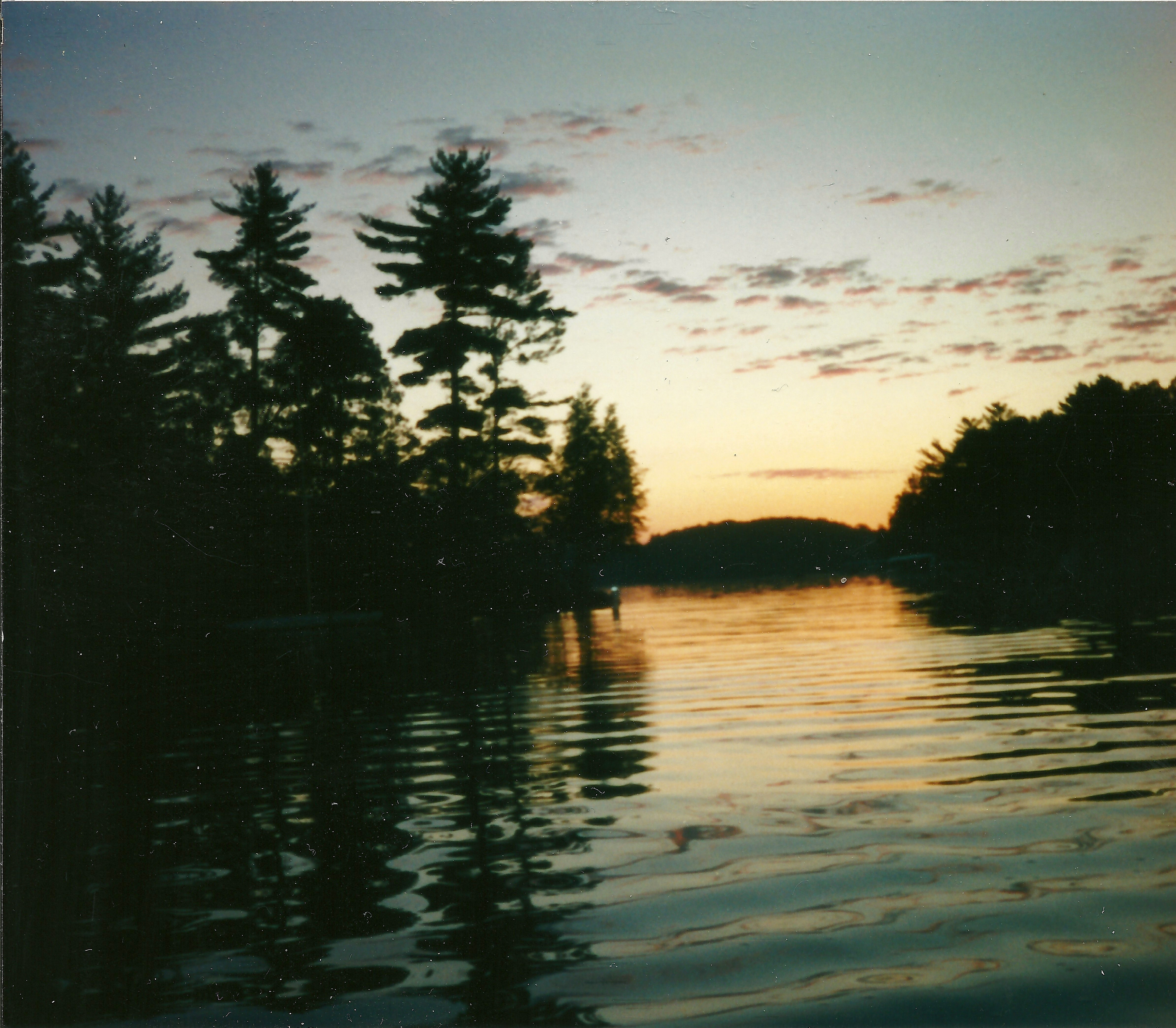 Sunrise Over Rainbow Lake on The Chain O' Lakes